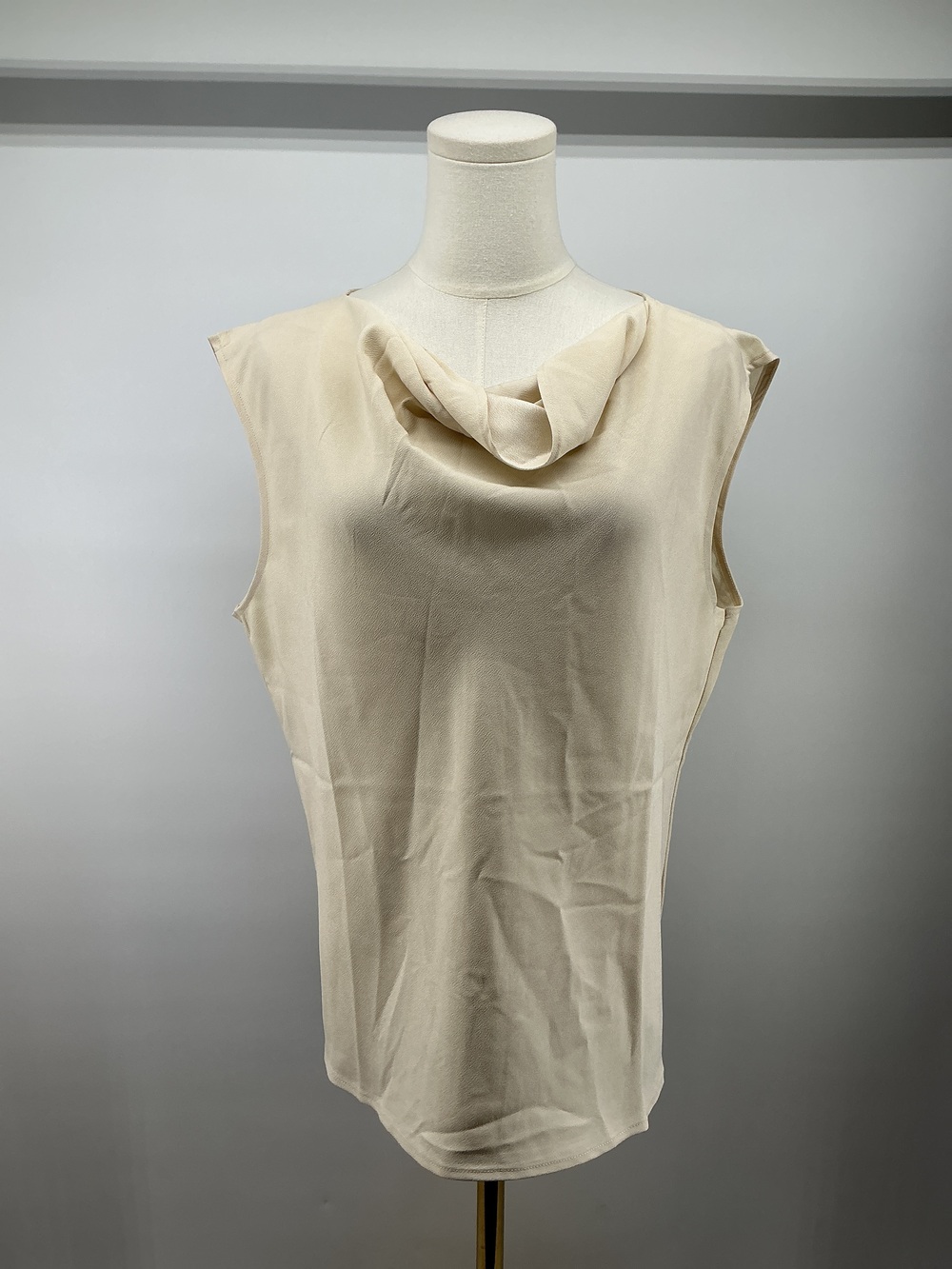 Draped Matte Cowl Neck Tank